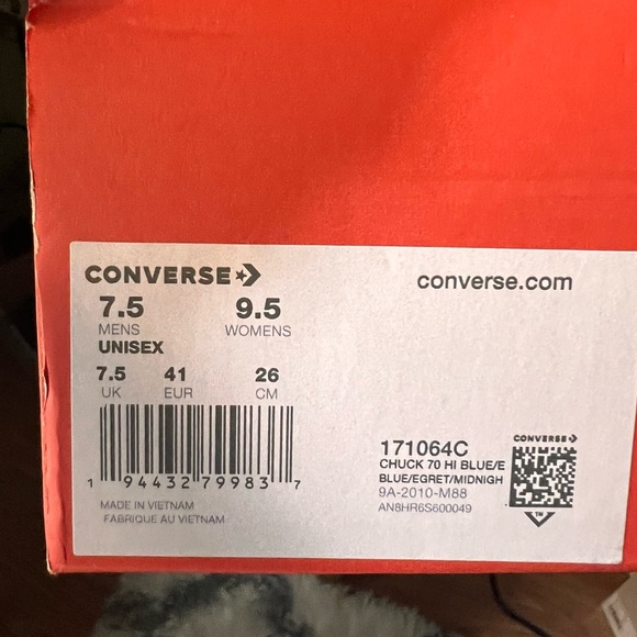 CONVERSE CHUCK 70 HI BLUE - Picture 4 of 8